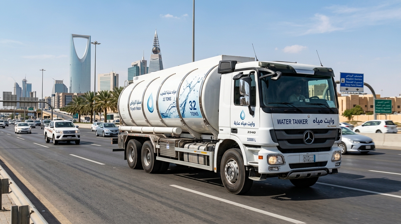 وايت ماء تريلا 32 طن في الرياض - وايت موية