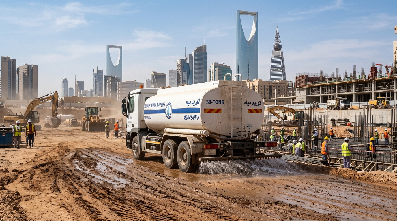 وايت ماء 30 طن للمشاريع والمنازل بالرياض